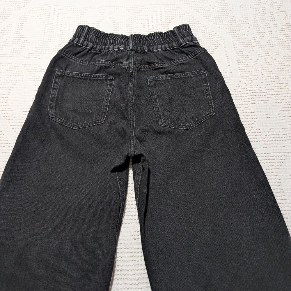 All Saints Black Barrel Leg High waisted Women's Jeans - Picture 2 of 5
